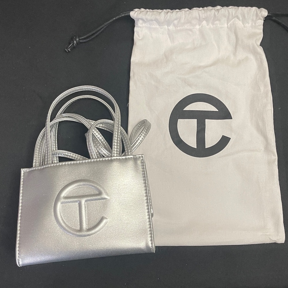 TELFAR Small Shopping Bag (Silver) - Picture 2 of 9